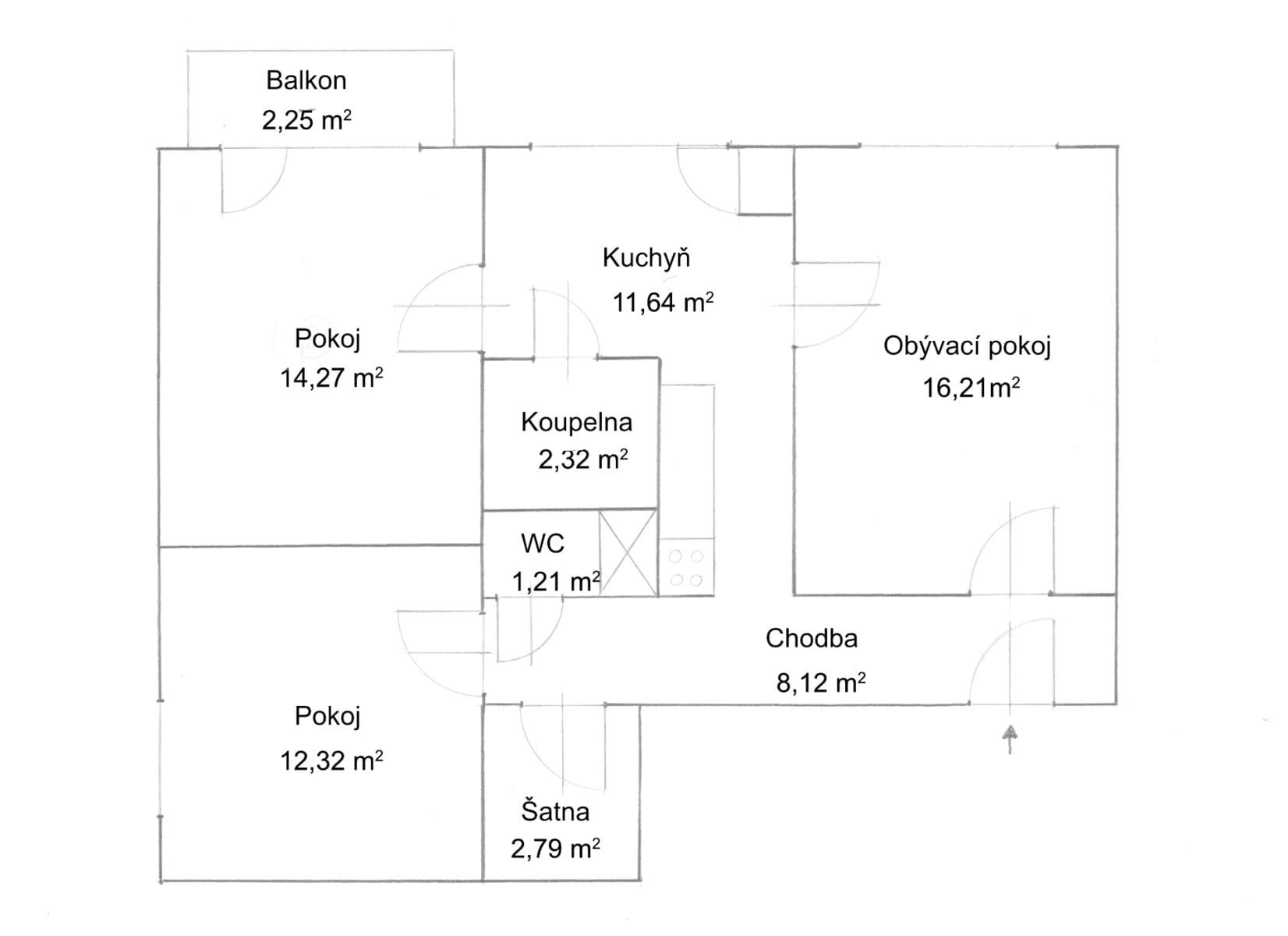 Predaj bytu 3-izbový 69 m², Sadová, Hodonín, Jihomoravský kraj Predaj bytu 3-izbový 69 m², Sadová, Hodonín, Jihomoravský kraj