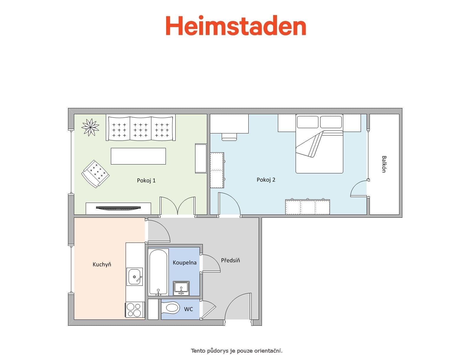 Prenájom bytu 2-izbový 52 m², Sukova, Havířov, Moravskoslezský kraj Prenájom bytu 2-izbový 52 m², Sukova, Havířov, Moravskoslezský kraj
