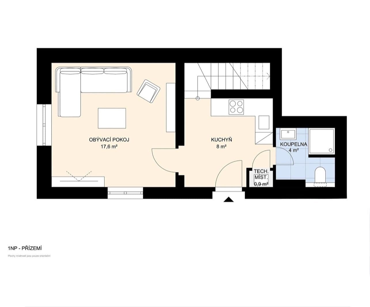 Predaj domu 85 m², pozemek 324 m², Nová Ves, Středočeský kraj Predaj domu 85 m², pozemek 324 m², Nová Ves, Středočeský kraj