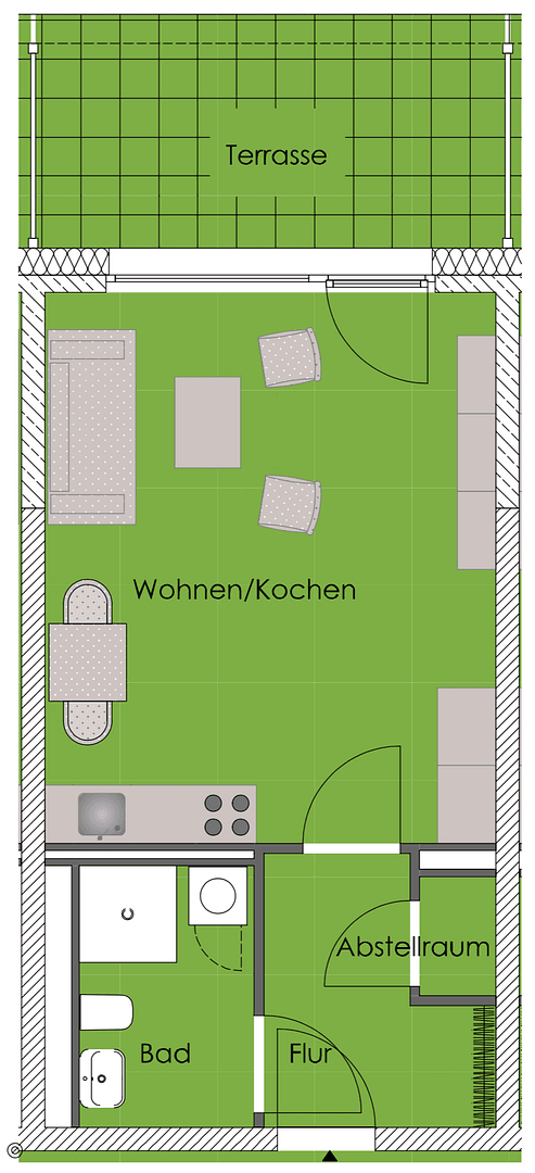 Prenájom bytu 1-izbový 43 m², Offenbach am Main, Hesensko Prenájom bytu 1-izbový 43 m², Offenbach am Main, Hesensko
