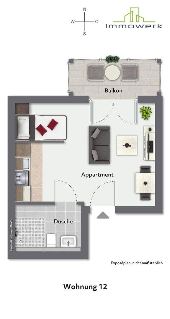 Predaj bytu 1-izbový 29 m², Geigenbauerstraße 24-26, Füssen, Bavorsko Predaj bytu 1-izbový 29 m², Geigenbauerstraße 24-26, Füssen, Bavorsko