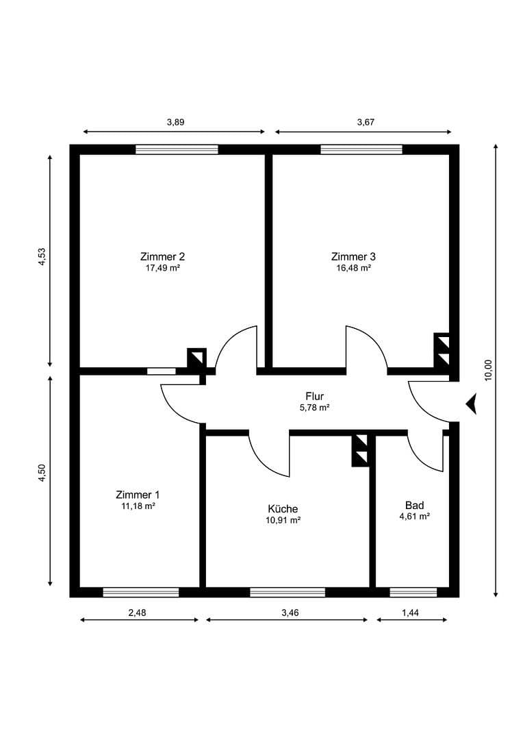 Predaj bytu 3-izbový 67 m², Klütz, Meklenbursko-Predpomoransko Predaj bytu 3-izbový 67 m², Klütz, Meklenbursko-Predpomoransko