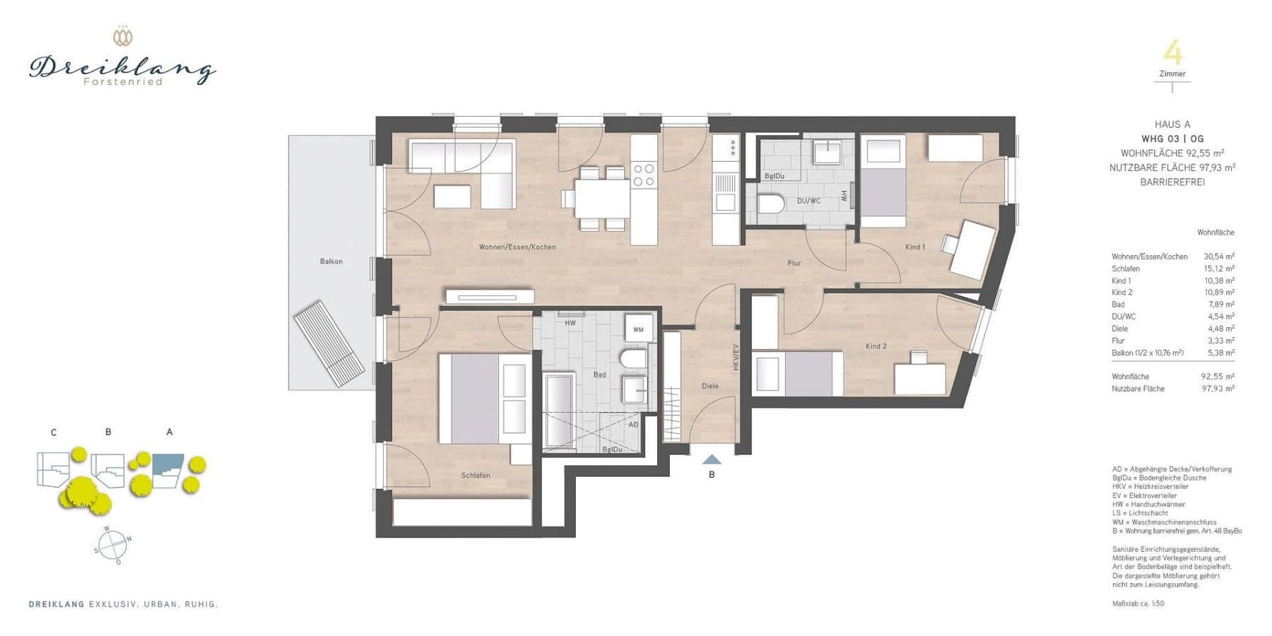 Predaj bytu 4-izbový 93 m², Bauweberstraße 1c, München Forstenried, Bavorsko Predaj bytu 4-izbový 93 m², Bauweberstraße 1c, München Forstenried, Bavorsko