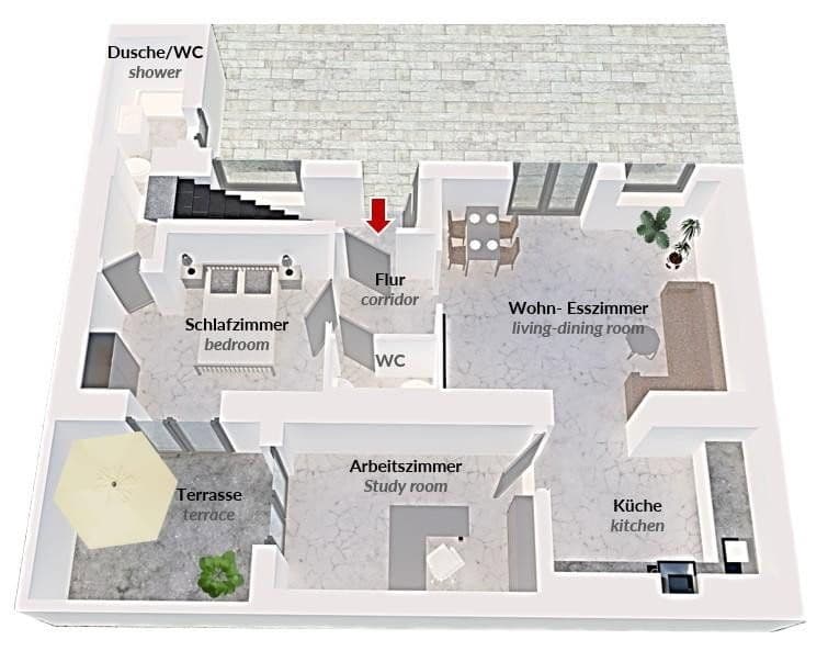Prenájom bytu 3-izbový 67 m², Mainz-Kastel, Hesensko Prenájom bytu 3-izbový 67 m², Mainz-Kastel, Hesensko
