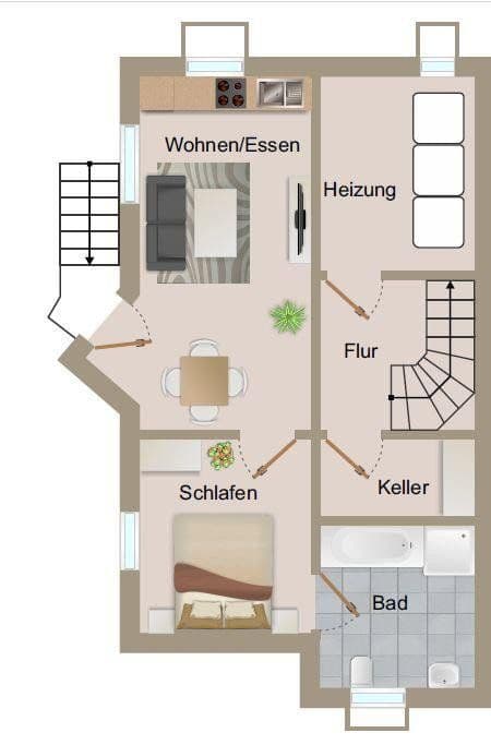 Prenájom bytu 2-izbový 41 m², Tonaustr. 26, Vöhringen, Bádensko-Wurttembersko Prenájom bytu 2-izbový 41 m², Tonaustr. 26, Vöhringen, Bádensko-Wurttembersko
