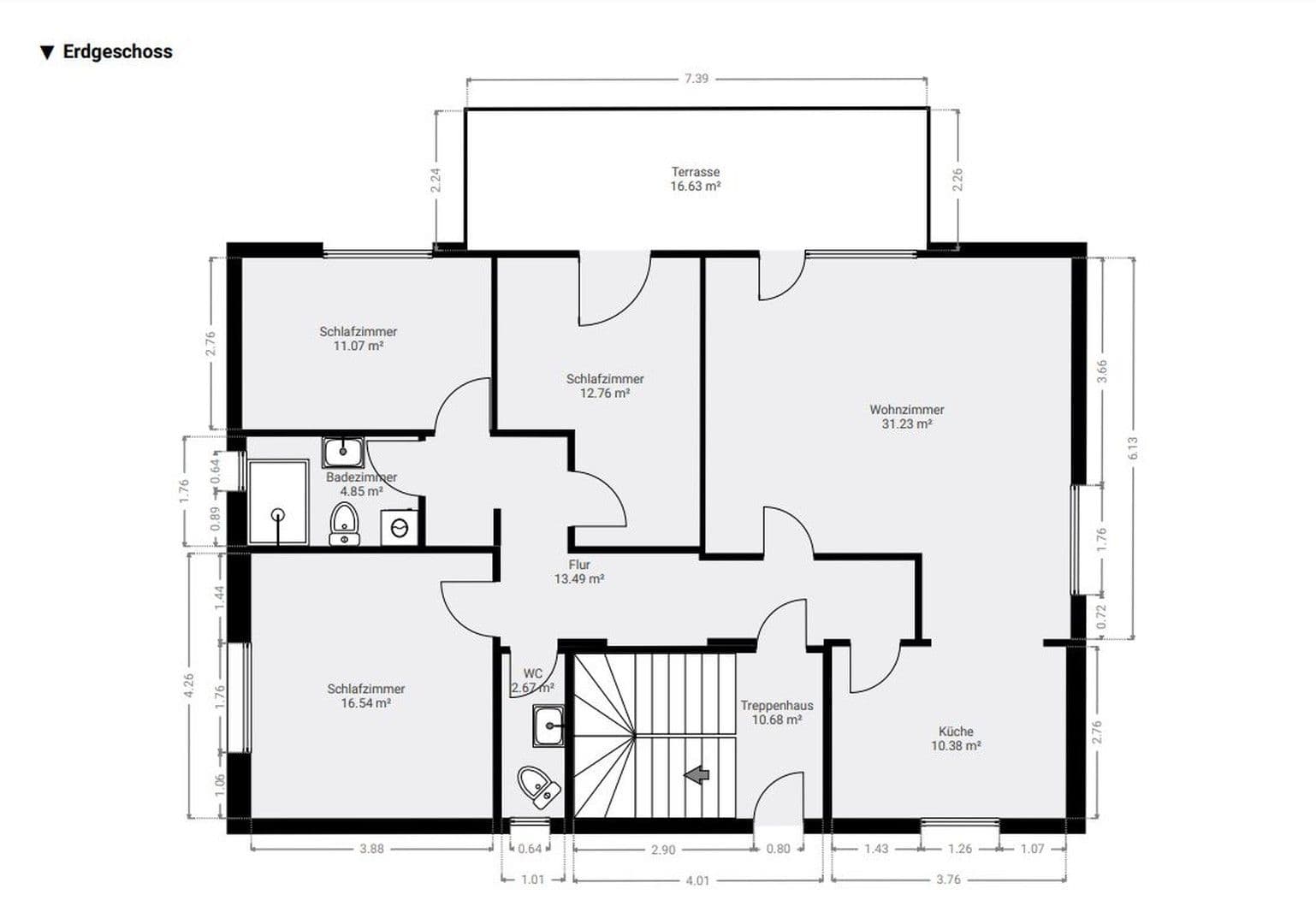 Prenájom bytu 4-izbový 107 m², Wunstorf, Dolné Sasko Prenájom bytu 4-izbový 107 m², Wunstorf, Dolné Sasko