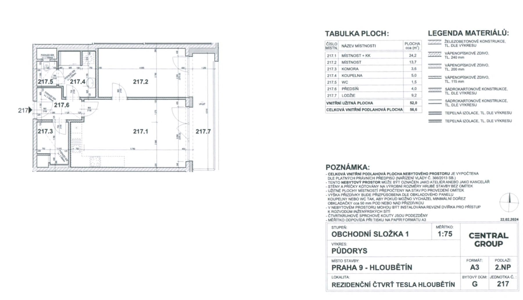 Prenájom bytu 2-izbový 56 m², Poděbradská, Praha, Praha Prenájom bytu 2-izbový 56 m², Poděbradská, Praha, Praha