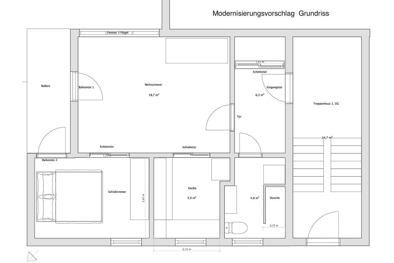 Predaj bytu 2-izbový 50 m², Mittelstraße 16, Berlin-Steglitz, Berlín Predaj bytu 2-izbový 50 m², Mittelstraße 16, Berlin-Steglitz, Berlín