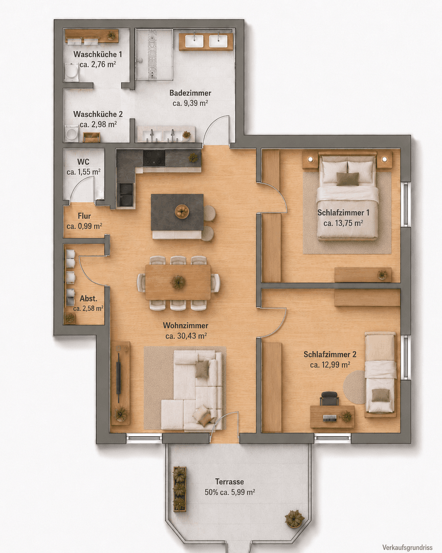 Predaj bytu 3-izbový 84 m², Am Schwarzbach 34a, Waltrop, Severné Porýnie - Westfálsko Predaj bytu 3-izbový 84 m², Am Schwarzbach 34a, Waltrop, Severné Porýnie - Westfálsko