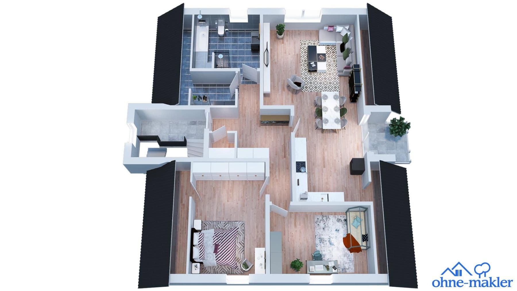 Predaj bytu 3-izbový 100 m², Hengersberg, Bavorsko Predaj bytu 3-izbový 100 m², Hengersberg, Bavorsko