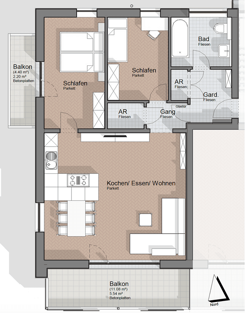 Prenájom bytu 3-izbový 84 m², Freilassing, Bavorsko Prenájom bytu 3-izbový 84 m², Freilassing, Bavorsko