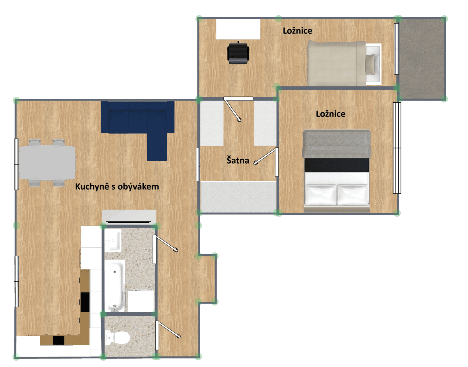Prenájom bytu 3-izbový 65 m², Slévačská, Praha, Praha Prenájom bytu 3-izbový 65 m², Slévačská, Praha, Praha