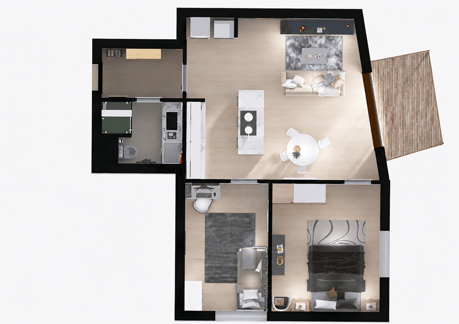 Prenájom bytu 3-izbový 57 m², Kobyliská, Praha, Praha Prenájom bytu 3-izbový 57 m², Kobyliská, Praha, Praha