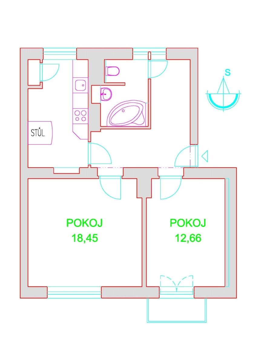 Prenájom bytu 2-izbový 61 m², Fibichova, Olomouc, Olomoucký kraj Prenájom bytu 2-izbový 61 m², Fibichova, Olomouc, Olomoucký kraj