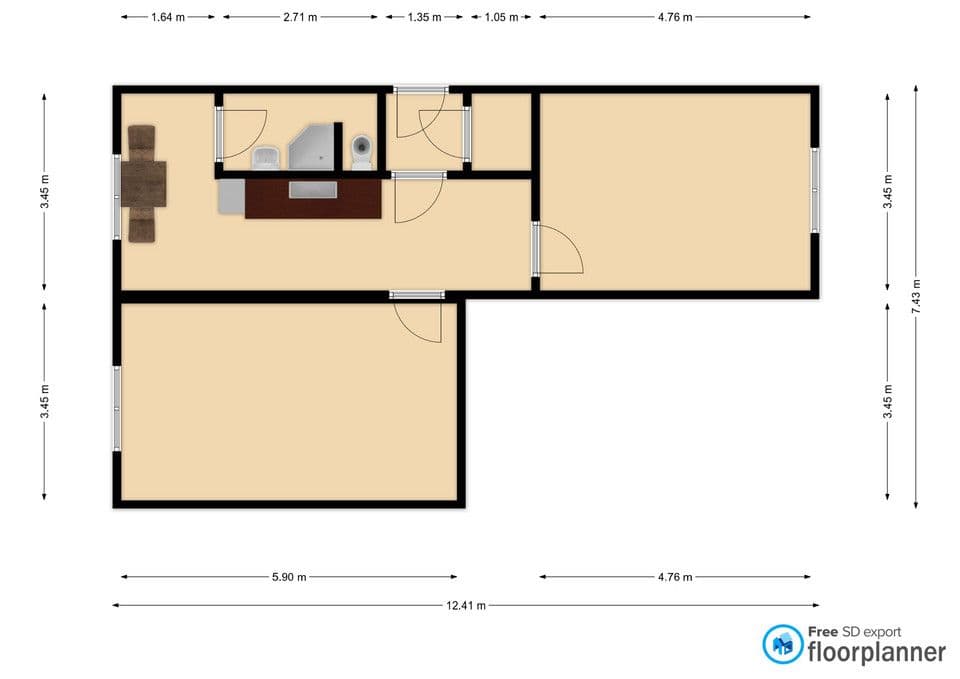 Prenájom bytu 2-izbový 62 m², Větrná, Ústí nad Labem, Ústecký kraj Prenájom bytu 2-izbový 62 m², Větrná, Ústí nad Labem, Ústecký kraj