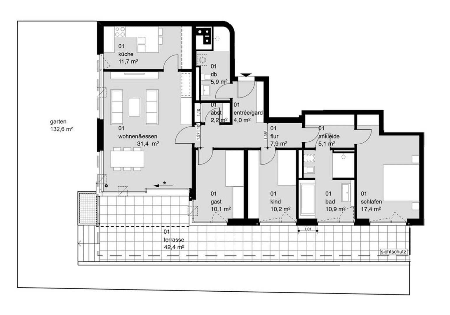 Predaj bytu 4-izbový 138 m², Osserstr. 50, München, Bavorsko Predaj bytu 4-izbový 138 m², Osserstr. 50, München, Bavorsko