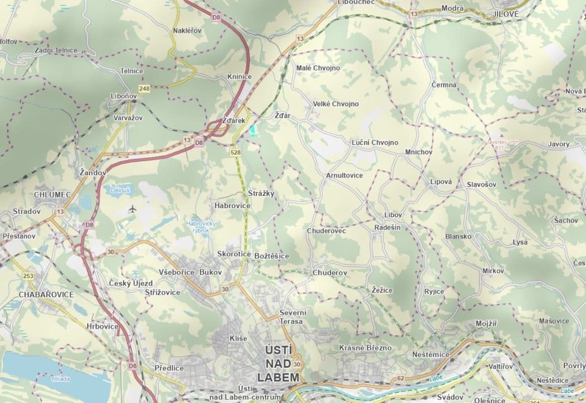 Predaj pozemku 5.191 m², Velké Chvojno, Ústecký kraj Predaj pozemku 5.191 m², Velké Chvojno, Ústecký kraj