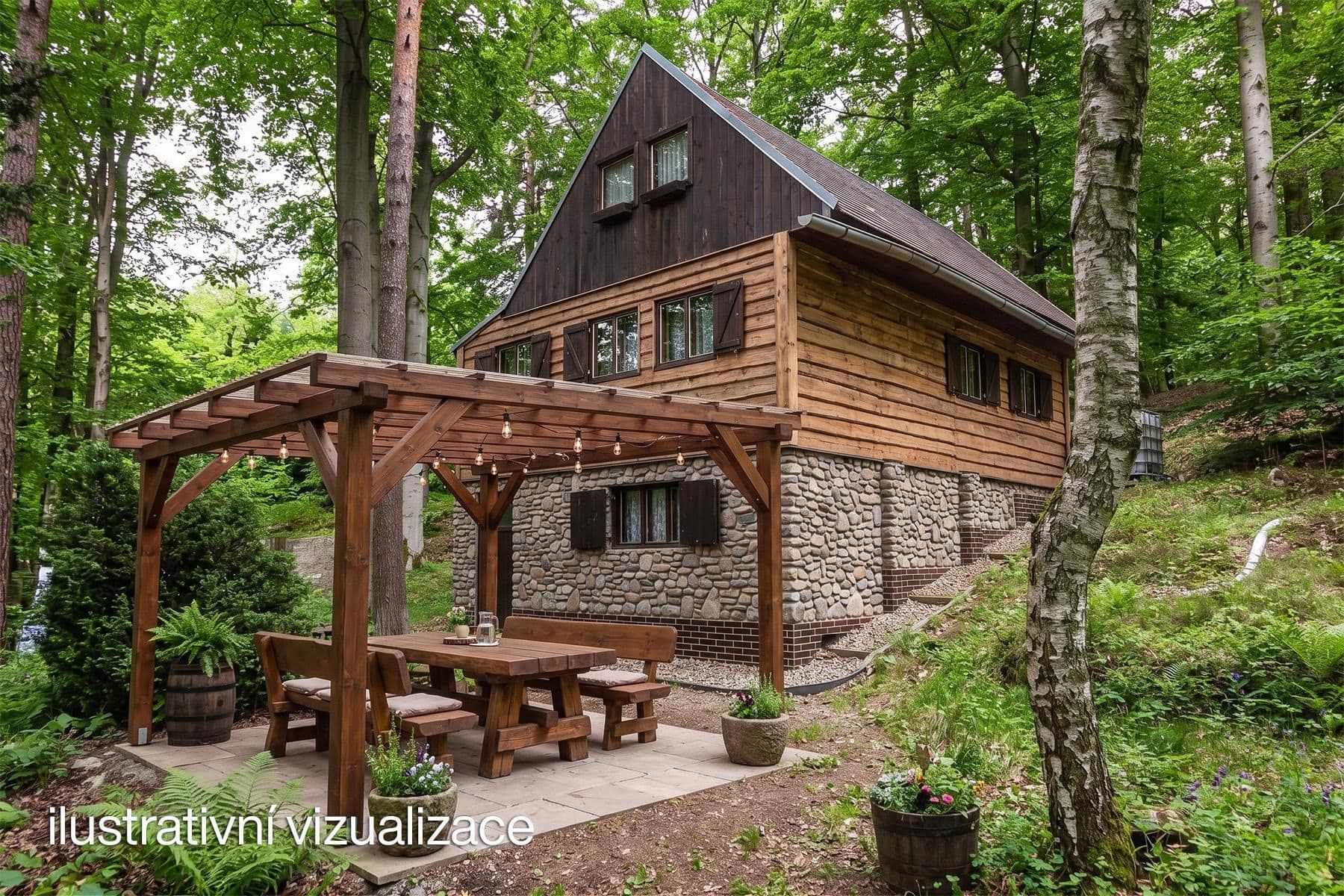 Predaj rekreačného objektu 50 m², pozemek 2.736 m², Slapy, Jihočeský kraj Predaj rekreačného objektu 50 m², pozemek 2.736 m², Slapy, Jihočeský kraj