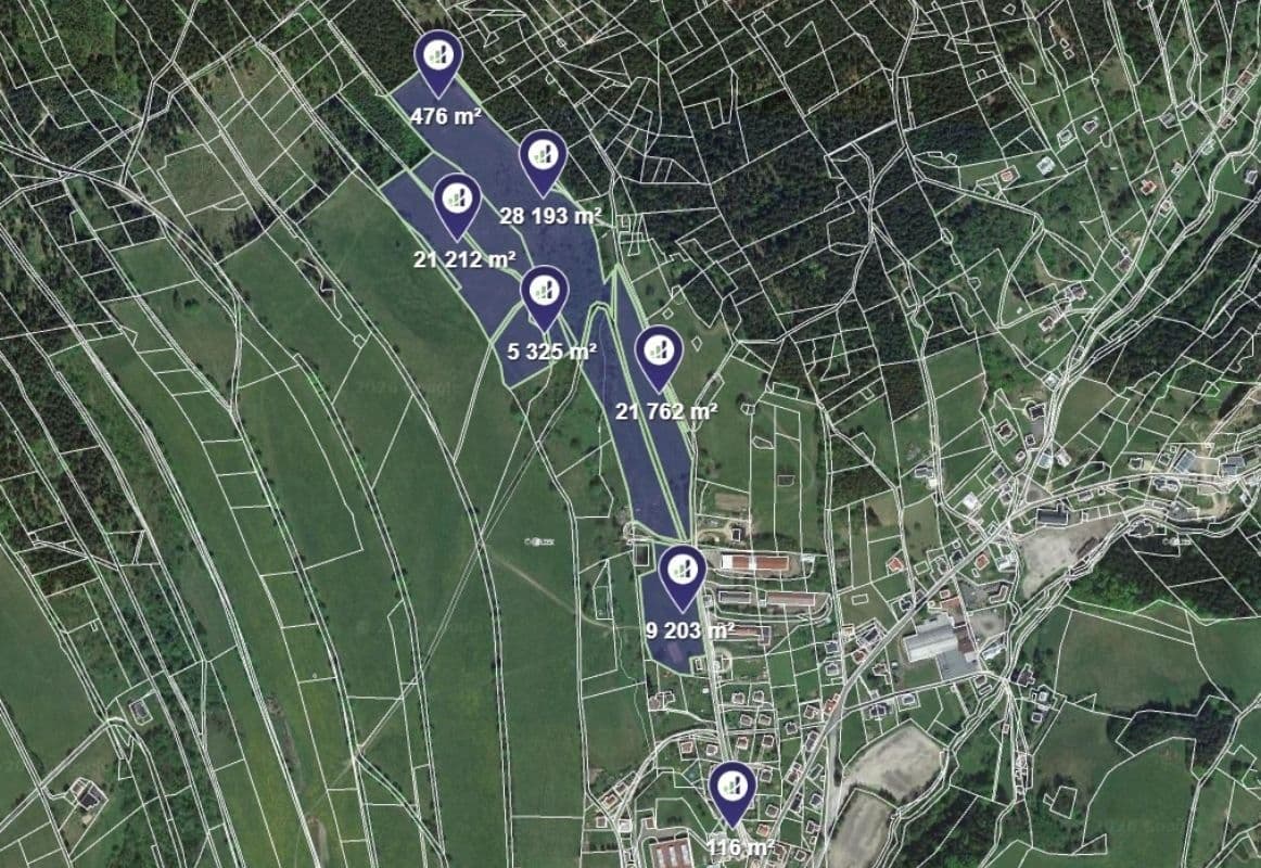 Predaj pozemku 5.393 m², Rokytnice nad Jizerou, Liberecký kraj Predaj pozemku 5.393 m², Rokytnice nad Jizerou, Liberecký kraj