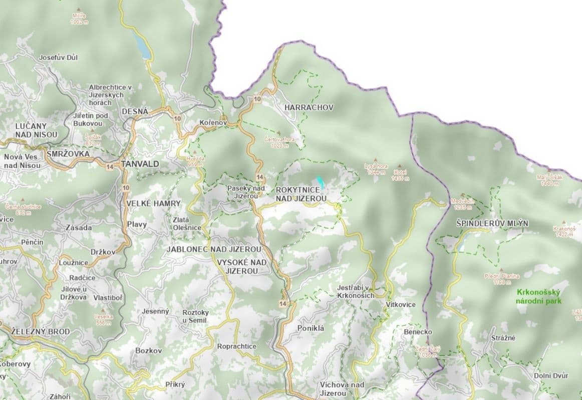 Predaj pozemku 5.393 m², Rokytnice nad Jizerou, Liberecký kraj Predaj pozemku 5.393 m², Rokytnice nad Jizerou, Liberecký kraj