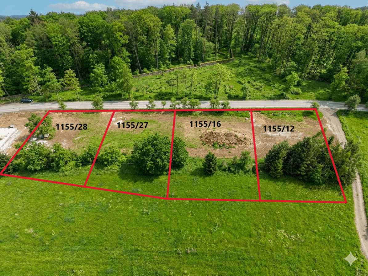 Predaj pozemku 1.094 m², Dírná, Jihočeský kraj Predaj pozemku 1.094 m², Dírná, Jihočeský kraj