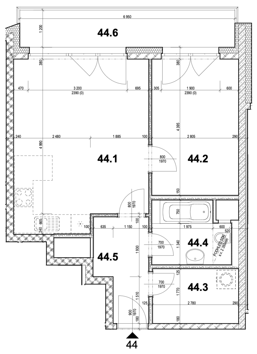 Predaj bytu 2-izbový 51 m², Gerstelova, Praha, Praha Predaj bytu 2-izbový 51 m², Gerstelova, Praha, Praha