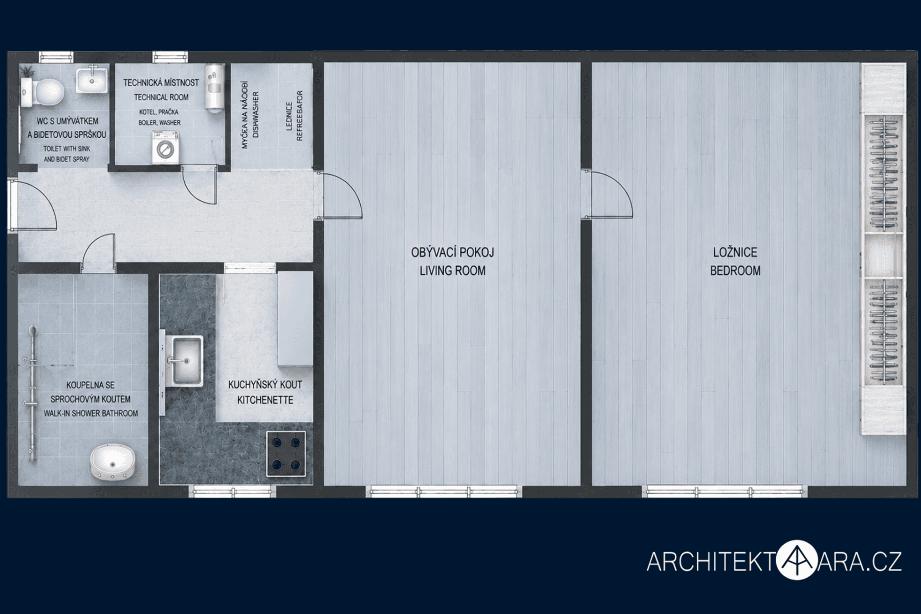 Prenájom bytu 2-izbový 58 m², Jateční, Praha, Praha Prenájom bytu 2-izbový 58 m², Jateční, Praha, Praha