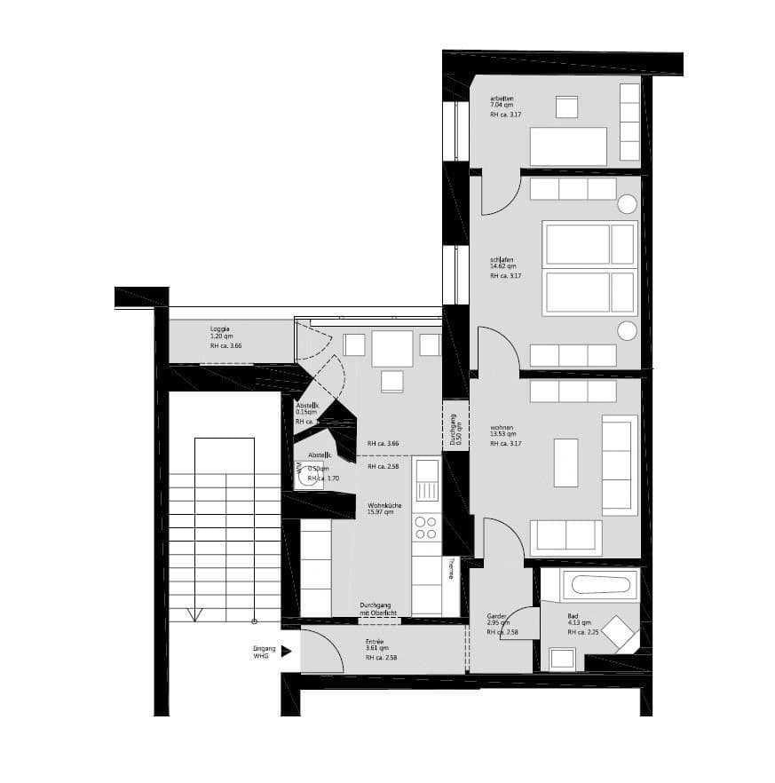 Predaj bytu 3-izbový 64 m², Stammheimer Straße 59, Köln, Severné Porýnie - Westfálsko Predaj bytu 3-izbový 64 m², Stammheimer Straße 59, Köln, Severné Porýnie - Westfálsko