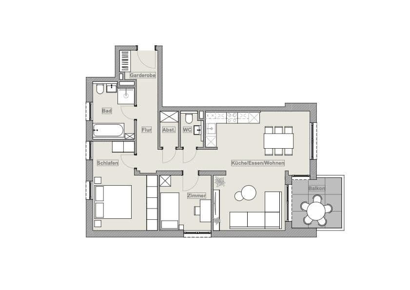 Predaj bytu 3-izbový 81 m², Gottmadingen, Bádensko-Wurttembersko Predaj bytu 3-izbový 81 m², Gottmadingen, Bádensko-Wurttembersko
