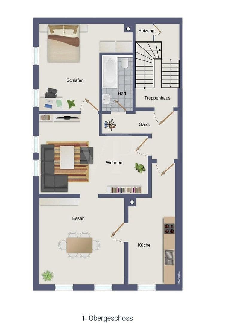Prenájom bytu 3-izbový 77 m², Speyer, Porýnie-Falcko Prenájom bytu 3-izbový 77 m², Speyer, Porýnie-Falcko
