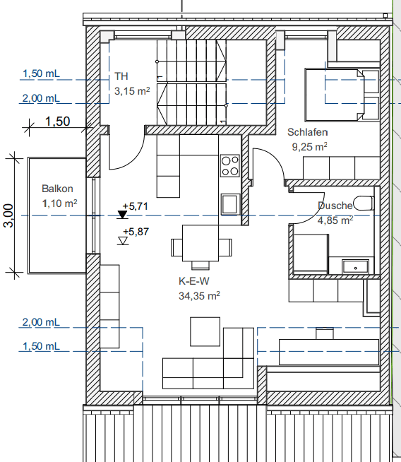 Prenájom bytu 1-izbový 50 m², Birkenweg 5, Dachau, Bavorsko Prenájom bytu 1-izbový 50 m², Birkenweg 5, Dachau, Bavorsko