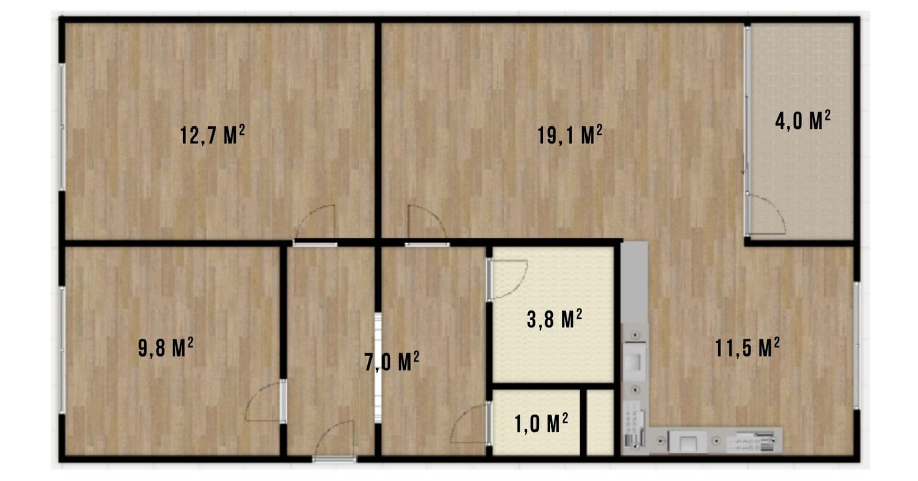 Predaj bytu 3-izbový 67 m², Chabařovická, Praha, Praha Predaj bytu 3-izbový 67 m², Chabařovická, Praha, Praha