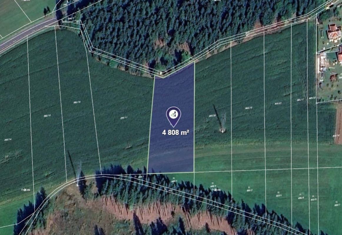 Predaj pozemku 4.808 m², Hamry nad Sázavou, Kraj Vysočina Predaj pozemku 4.808 m², Hamry nad Sázavou, Kraj Vysočina