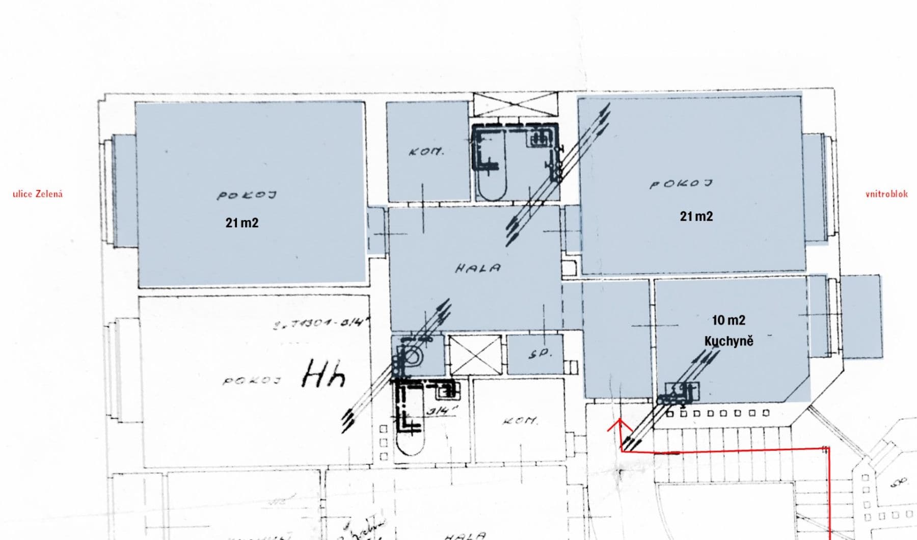 Prenájom bytu 2-izbový 77 m², Jugoslávských partyzánů, Praha, Praha Prenájom bytu 2-izbový 77 m², Jugoslávských partyzánů, Praha, Praha