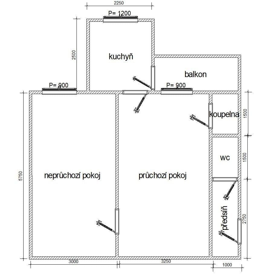 Prenájom bytu 2-izbový 43 m², Francouzská, Brno, Jihomoravský kraj Prenájom bytu 2-izbový 43 m², Francouzská, Brno, Jihomoravský kraj