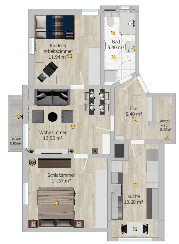 Prenájom bytu 3-izbový 62 m², Brückenstraße 55, Stuttgart, Bádensko-Wurttembersko Prenájom bytu 3-izbový 62 m², Brückenstraße 55, Stuttgart, Bádensko-Wurttembersko