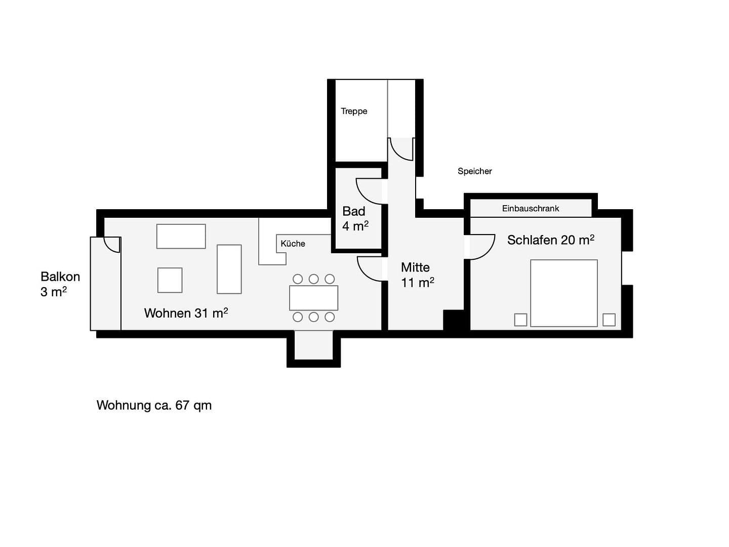 Prenájom bytu 2-izbový 67 m², Ludwigstraße 25, Gammeldorf, Bavorsko Prenájom bytu 2-izbový 67 m², Ludwigstraße 25, Gammeldorf, Bavorsko
