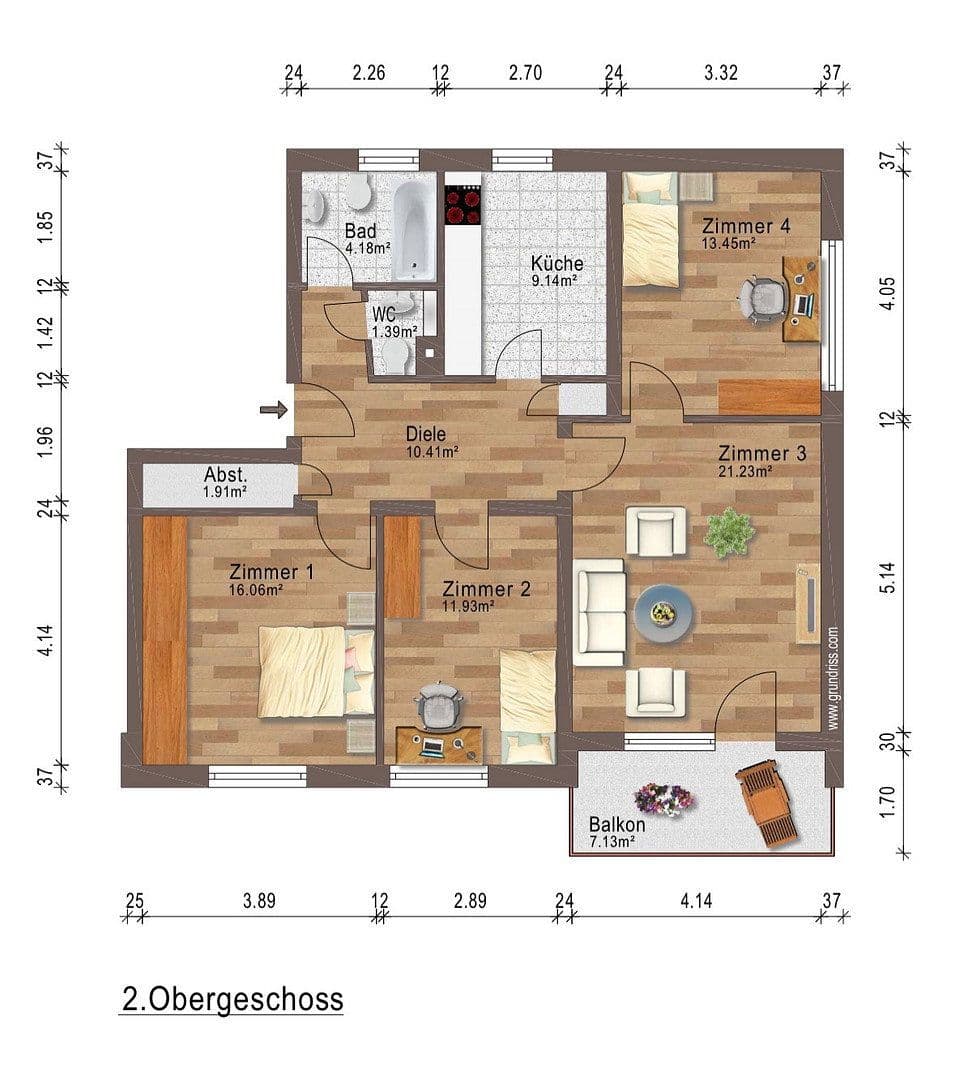 Predaj bytu 4-izbový 94 m², Niederdonker Straße 39, Düsseldorf, Severné Porýnie - Westfálsko Predaj bytu 4-izbový 94 m², Niederdonker Straße 39, Düsseldorf, Severné Porýnie - Westfálsko