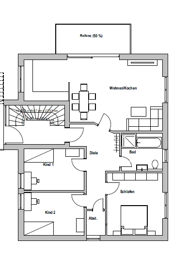 Prenájom bytu 4-izbový 97 m², Erlensee, Hesensko Prenájom bytu 4-izbový 97 m², Erlensee, Hesensko