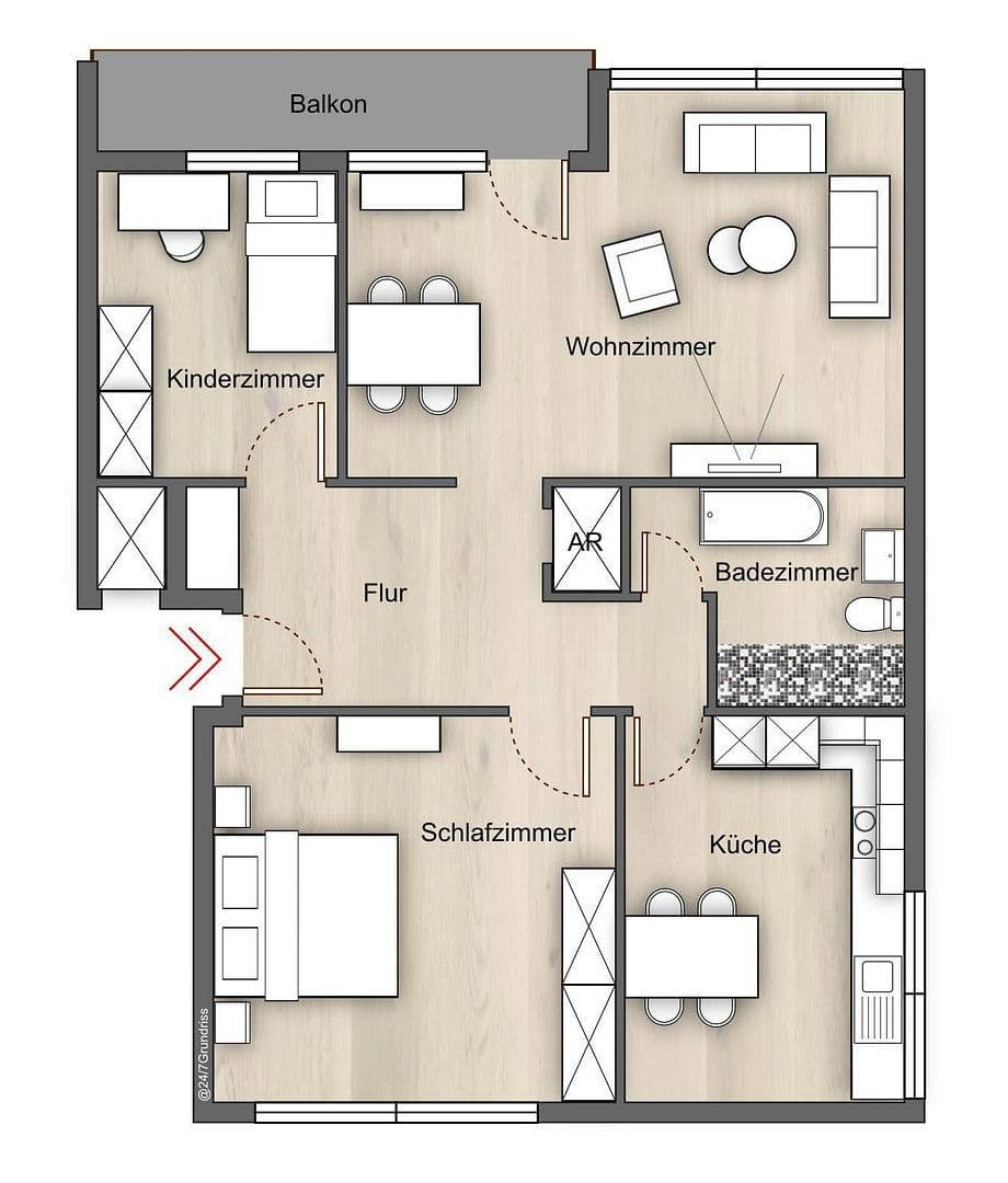 Predaj bytu 3-izbový 80 m², Köln Pesch, Severné Porýnie - Westfálsko Predaj bytu 3-izbový 80 m², Köln Pesch, Severné Porýnie - Westfálsko