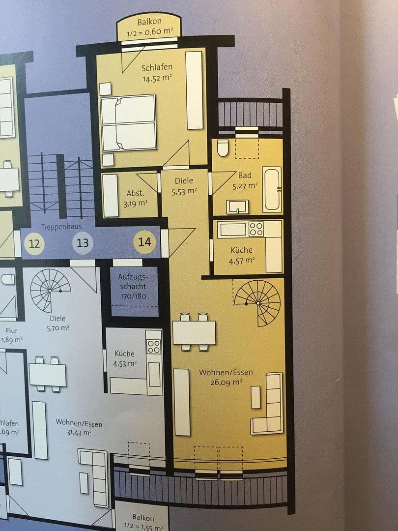Predaj bytu 2-izbový 73 m², Kaeppelstraße 9, Nürnberg, Bavorsko Predaj bytu 2-izbový 73 m², Kaeppelstraße 9, Nürnberg, Bavorsko