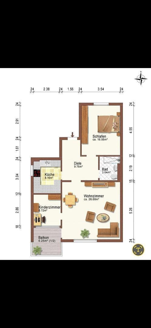 Predaj bytu 2-izbový 76 m², Robert-Koch-Straße 10, Ottobrunn, Bavorsko Predaj bytu 2-izbový 76 m², Robert-Koch-Straße 10, Ottobrunn, Bavorsko