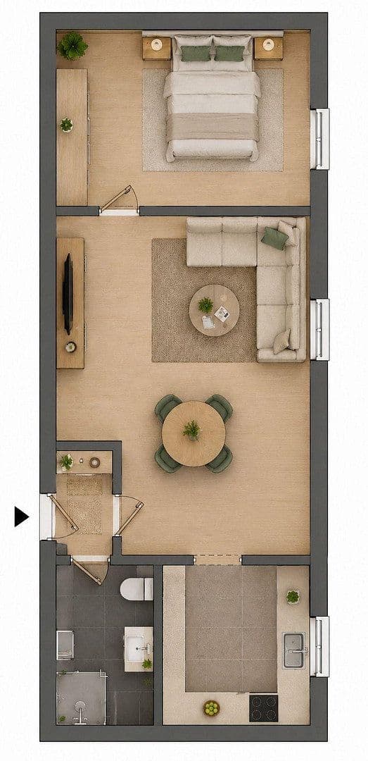 Prenájom bytu 2-izbový 39 m², Jägerstr. 3, Ludwigsburg, Bádensko-Wurttembersko Prenájom bytu 2-izbový 39 m², Jägerstr. 3, Ludwigsburg, Bádensko-Wurttembersko