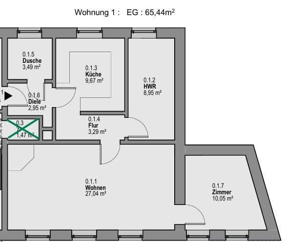 Prenájom bytu 3-izbový 66 m², Medinger Straße 31, Bad Bevensen, Dolné Sasko Prenájom bytu 3-izbový 66 m², Medinger Straße 31, Bad Bevensen, Dolné Sasko