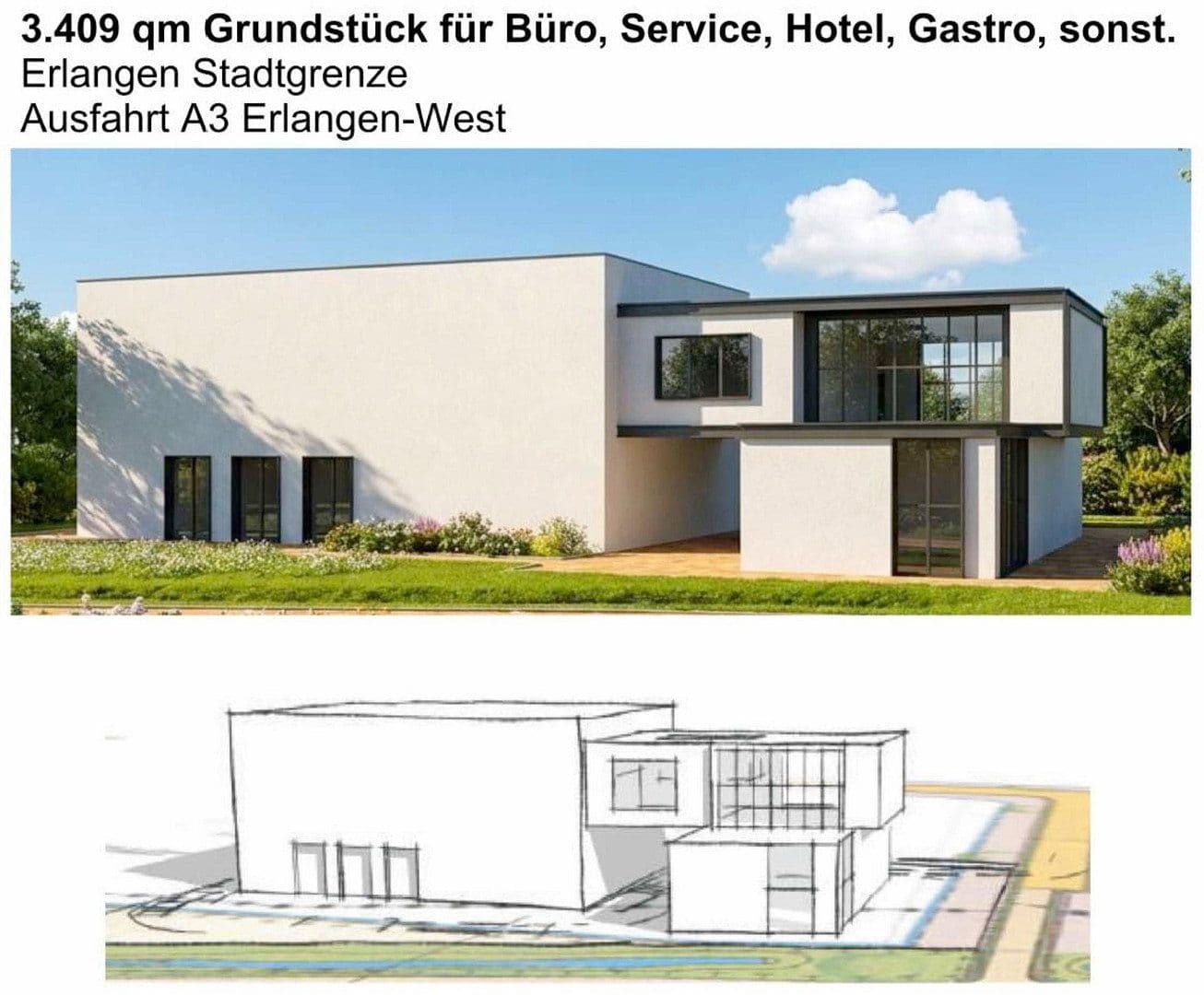 Predaj pozemku 3.409 m², Im Gewerbepark 19, Heßdorf, Bavorsko Predaj pozemku 3.409 m², Im Gewerbepark 19, Heßdorf, Bavorsko