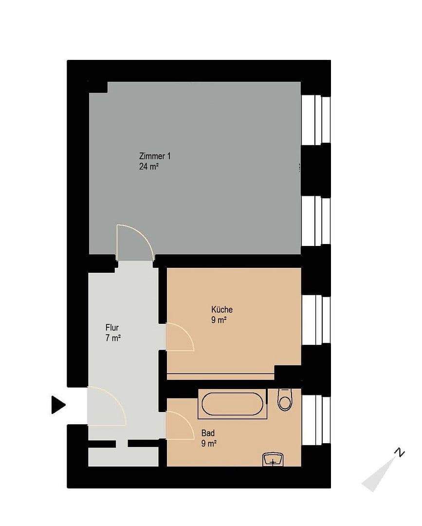 Prenájom bytu 1-izbový 49 m², Friedenstraße 62, Berlin, Berlín Prenájom bytu 1-izbový 49 m², Friedenstraße 62, Berlin, Berlín