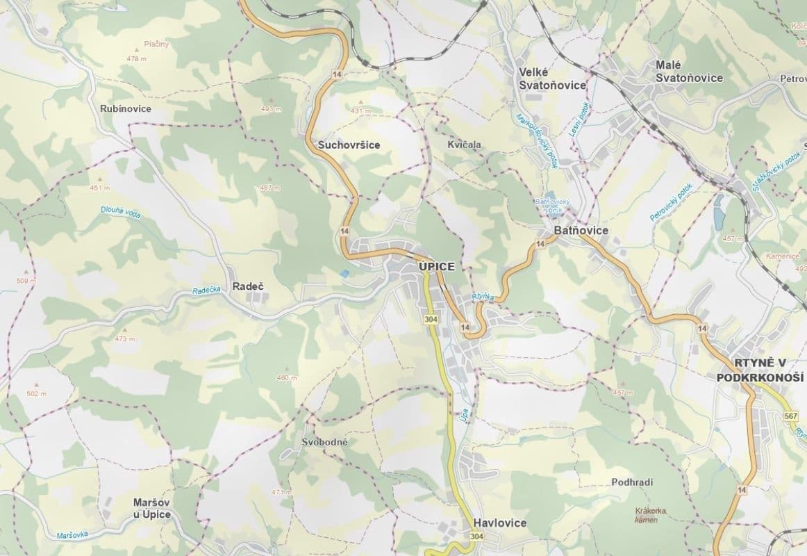 Predaj pozemku 4.774 m², Úpice, Královéhradecký kraj Predaj pozemku 4.774 m², Úpice, Královéhradecký kraj
