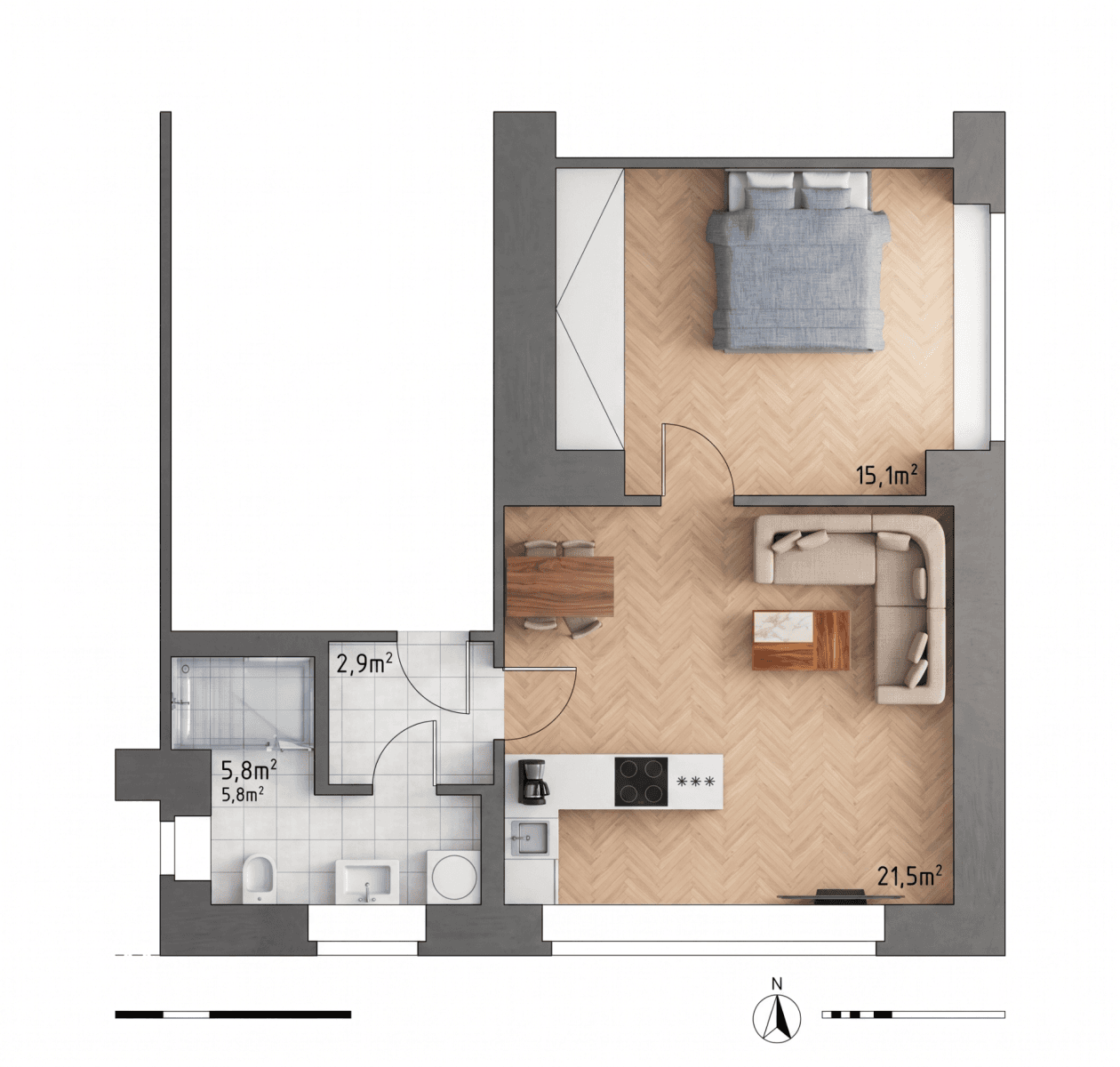Prenájom bytu 2-izbový 51 m², Zborovská, Kolín, Středočeský kraj Prenájom bytu 2-izbový 51 m², Zborovská, Kolín, Středočeský kraj