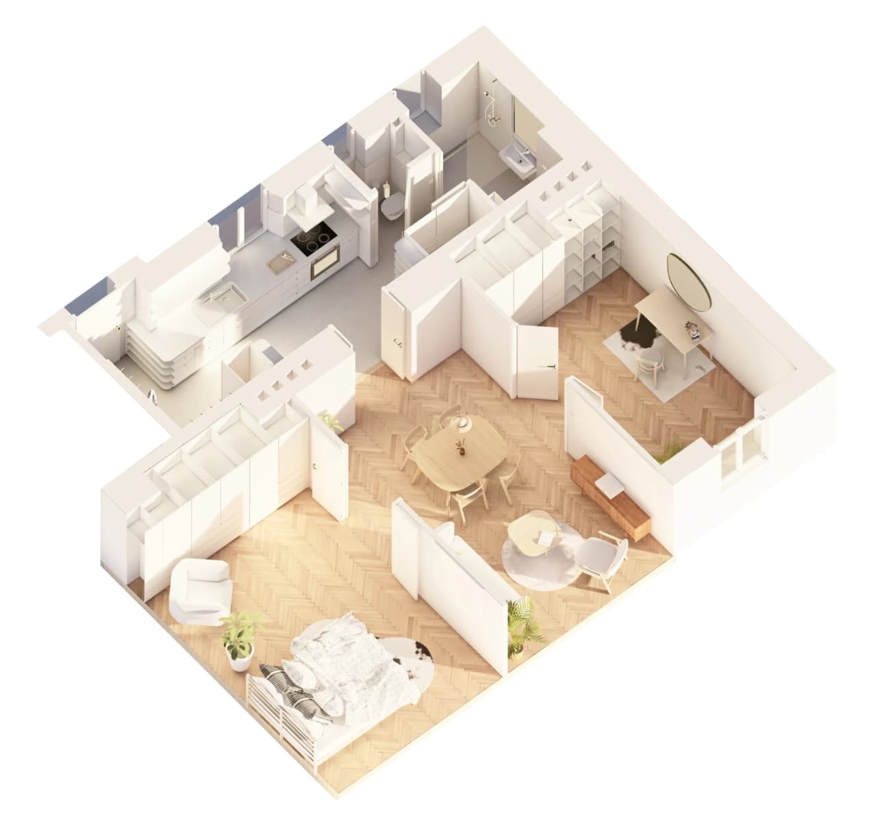Prenájom bytu 3-izbový 69 m², Čajkovského, Praha, Praha Prenájom bytu 3-izbový 69 m², Čajkovského, Praha, Praha