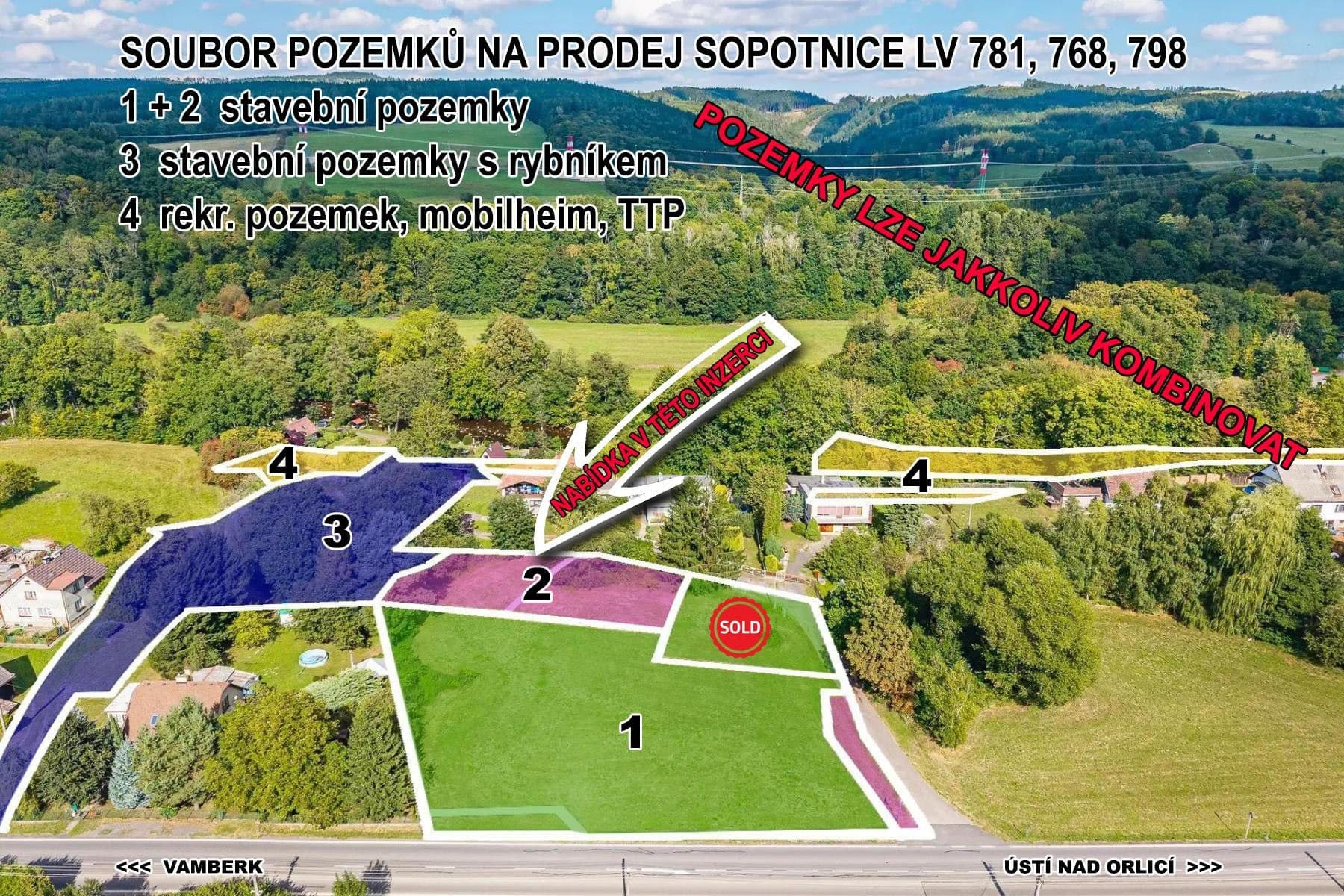 Predaj pozemku 540 m², Sopotnice, Pardubický kraj Predaj pozemku 540 m², Sopotnice, Pardubický kraj